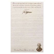 T. Jefferson: Truth & Newspapers - Stationery