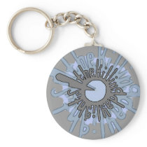 T.K.D. Grey Blue Key Chain