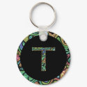 T Monogram keychains