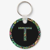 T Monogram keychains