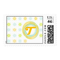 T Monogrammed Postage Stamps by GSquared T Monogrammed Postage Stamps