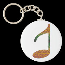 "T" Musical Note An Original by Ttime™! keychains