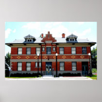 T&P Railroad Station, Baird, Texas Print