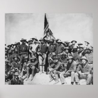 T.R. and The Rough Riders print