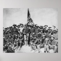 T.R. and The Rough Riders Print