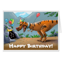 T-Rex Birtday Card