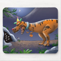 T-Rex Clown Mousepad by Swazzle T-Rex Clown Mousepad