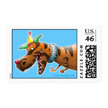 T Rex Clown Stamp