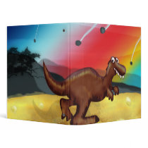 T-Rex Dinosaur Binder by haywiregraphics T-Rex Dinosaur Binder