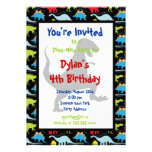 T Rex Dinosaur Birthday Party Invitations