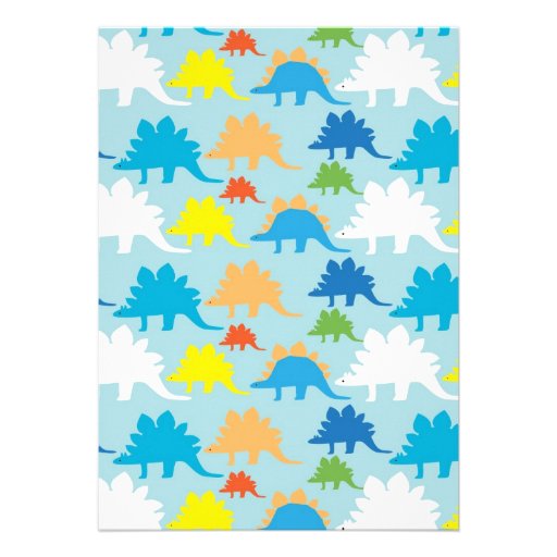 T Rex Dinosaur Birthday Party Invitations