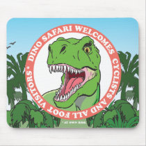 T Rex Dinosaur Safari mousepads