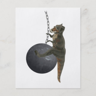 dinosaur with a wrecking ball tail