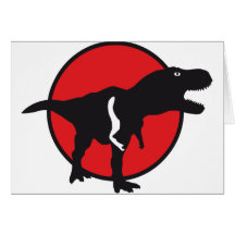 T-rex Greeting Card