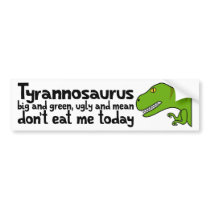T-Rex Haiku bumper stickers