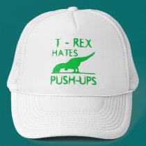 T REX HATES PUSHUPS Funny Dino Design