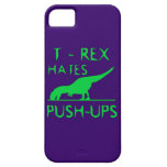 T REX HATES PUSHUPS Funny Dino Design iPhone 5 Cover