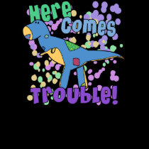T-Rex Here Comes Trouble T Shirt