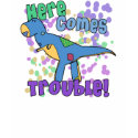 T-Rex Here Comes Trouble T Shirt