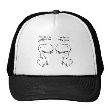 T-rex love mesh hats