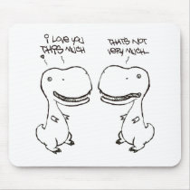 T-rex love mousepad