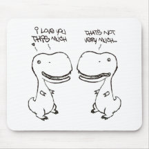 T-rex love mousepad