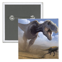 T Rex Pinback Buttons
