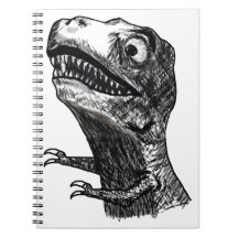 T-Rex Rage Meme - Notebook