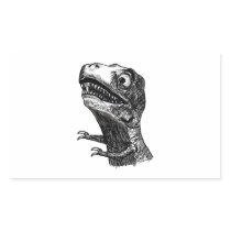 T-Rex Rage Meme - Rectangle Stickers