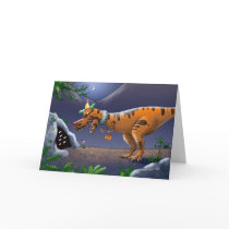 T Rex Trick or Treat Card