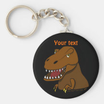 T-Rex Tyrannosaurus Rex Scary Cartoon Dinosaur Key Chains