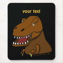 T-Rex Tyrannosaurus Rex Scary Cartoon Dinosaur Mouse Pads