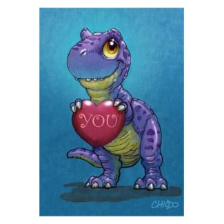 T-Rex Valentine card