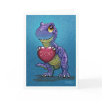 T-Rex Valentine cards