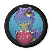 T-Rex Valentine Magnet