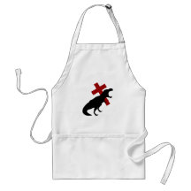 T-Rex With Cross Apron