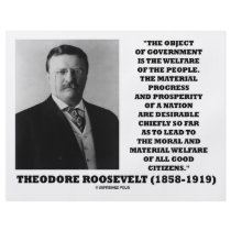 T. Roosevelt Object Government Welfare Of People Flyer Design
