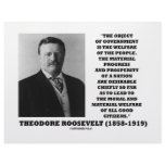 T. Roosevelt Object Government Welfare Of People Letterhead Template