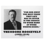T. Roosevelt Prize Chance Work Hard Work Doing letterhead