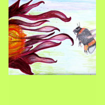 T-Shirt - Bee and Flower Art
