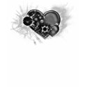 T-Shirt Black Chrome Hearts Black White 2