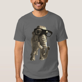 elephant with glasses shirt