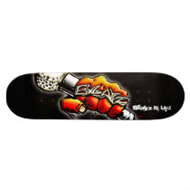 T shirt front, Blayz It Up! skateboards