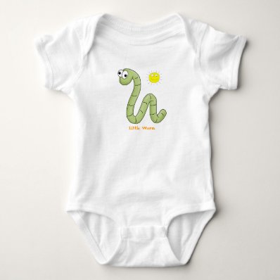 T-Shirt Kid&#39;s Tots Baby &quot;Little Worm&quot;