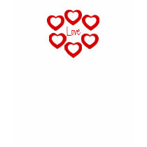 T-Shirt Love Hearts