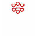 T-Shirt Love Hearts ZIZZAGO