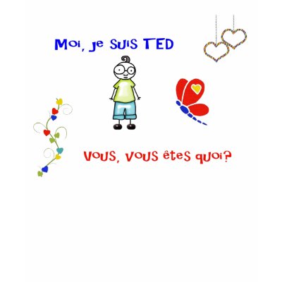 T-shirt Moi je suis TED blanc