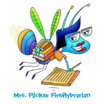 T-Shirt - Mrs. Flicker Fireflybrarian