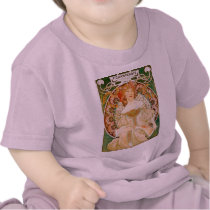 T-Shirt: Mucha - Champenois by VintageCabaret T-Shirt: Mucha - Champenois