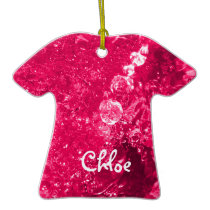 T-shirt Ornament - Kids Bath Pink Bubbles